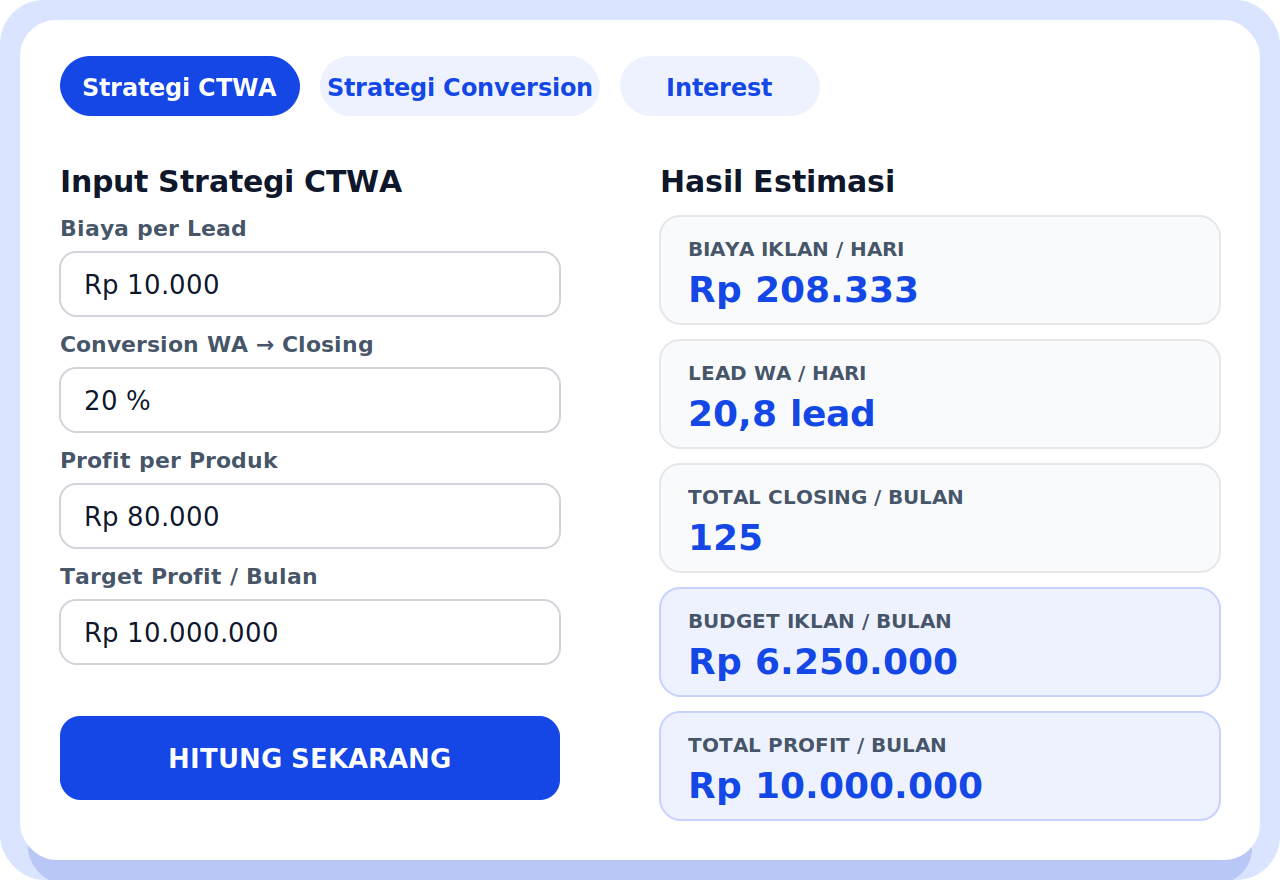 Tools Meta Ads Calculator